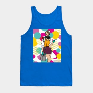 Colorful And Pretty Retro Nurse Tank Top